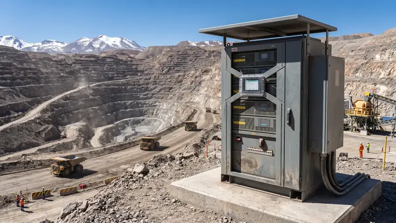 Sistema UPS industrial para minería