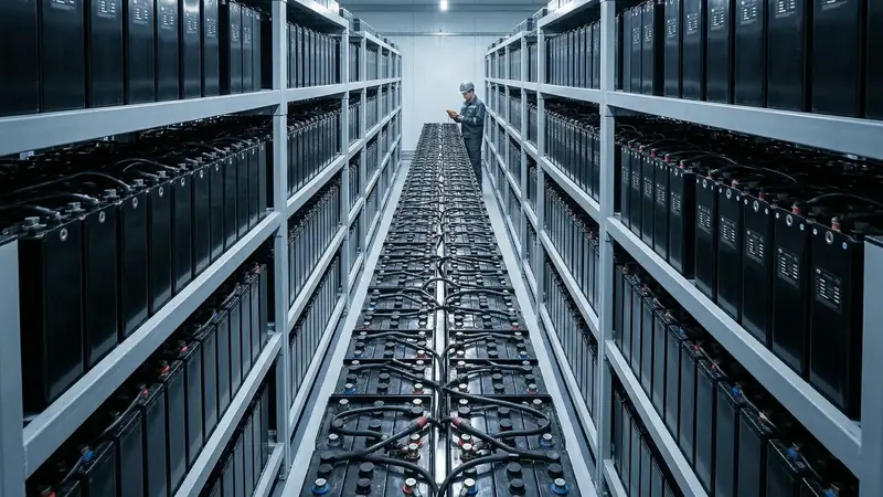 Banco de baterías para UPS industrial